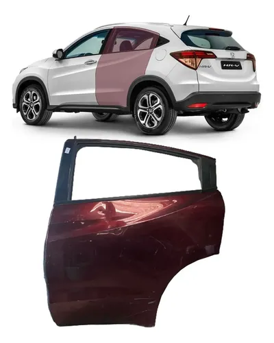 Porta Traseira Esquerda Honda Hrv 1.8 2017 Vermelho