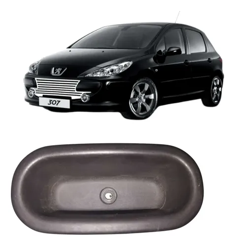 Acabamento Puxador Porta Peugeot 307 2002 A 2012 Preta