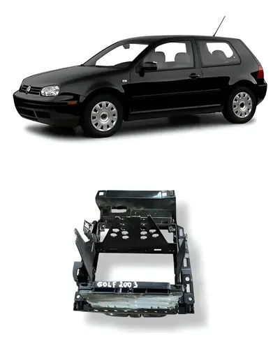 Moldura Central Painel Rádio Vw Golf 2003 1j1858069f Detalhe