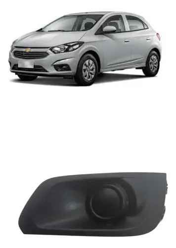 Moldura Grade Farol Milha Chevrolet Onix Prisma 2017/2019 Preto Direito