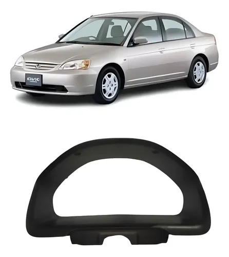 Moldura Painel De Instrumentos Honda Civic 2001 - 2005 Preto
