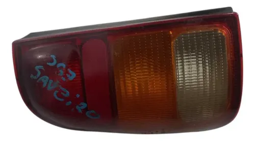 Lanterna Traseira Esquerda Vw Saveiro Bola 97-05 C/detalhe Esquerdo/motorista Vermelho