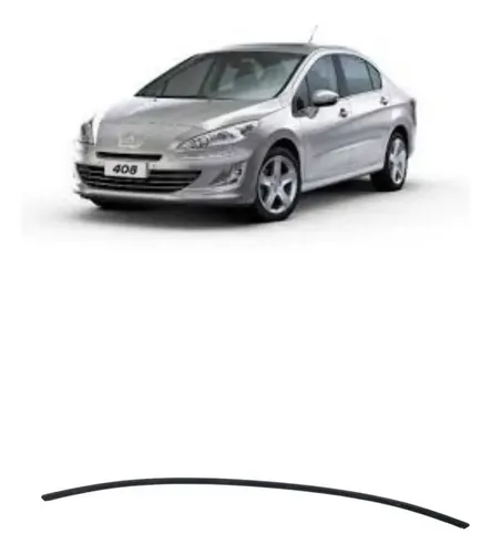 Acabamento Friso Moldura Rack Teto Esquerdo Peugeot 408 2012 Preto