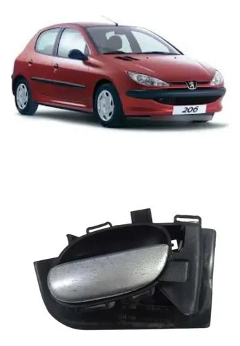 Maçaneta Interna Traseira Direita Peugeot 206 2006 Traseira