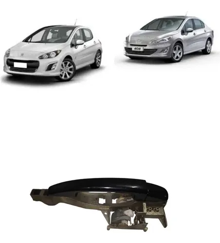 Maçaneta Externa Dianteira Direita Peugeot 408 2012 Origina Preto Dianteira/traseira