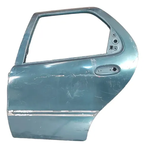 Porta Traseira Esquerda Fiat Palio 97/16 Porta Seca Traseira Esquerdo Azul