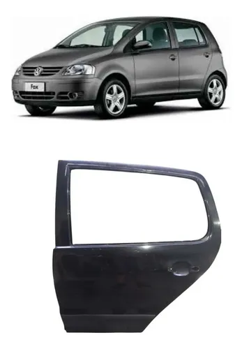 Porta Traseira Esquerda Volkswagen Fox Crossfox 2006/2008 Traseira Esquerdo Preto