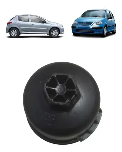 Copo Tampa Filtro Oleo Peugeot Citroen 206 207 208 308 C3 C4 Preto