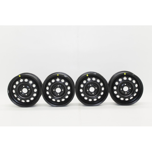 Jogo De Rodas De Ferro Aro 15 Ford Ka New Fiesta 2019 4x108