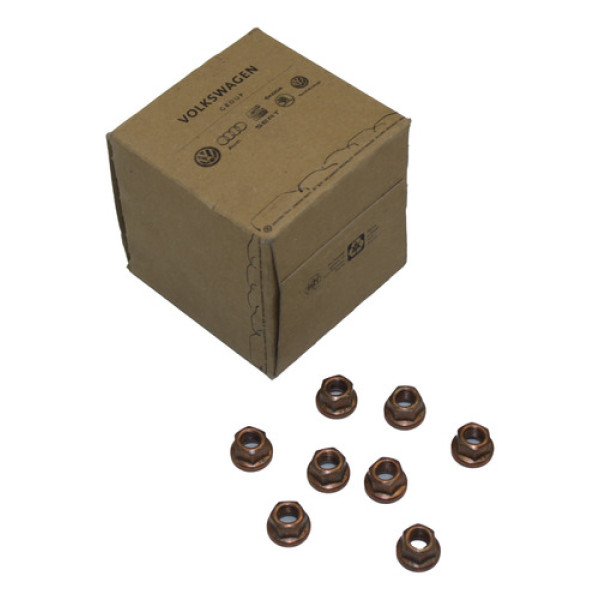 Jogo Porcas M8 De Cobre Sextavada Vw (8 Unids)
