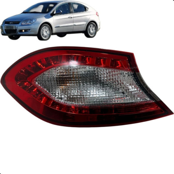 Lanterna Traseira Chery Cielo 1.6 2010 2011 2012 Esquerda Esquerdo/motorista Vermelho