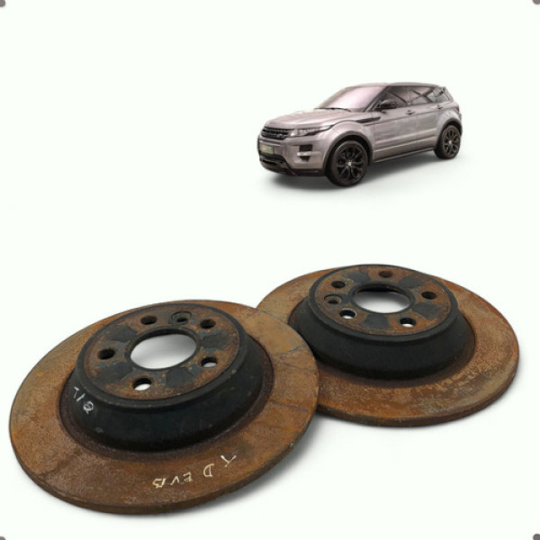 Par Disco Freio Traseiro Land Rover Evoque 2012 A 2015