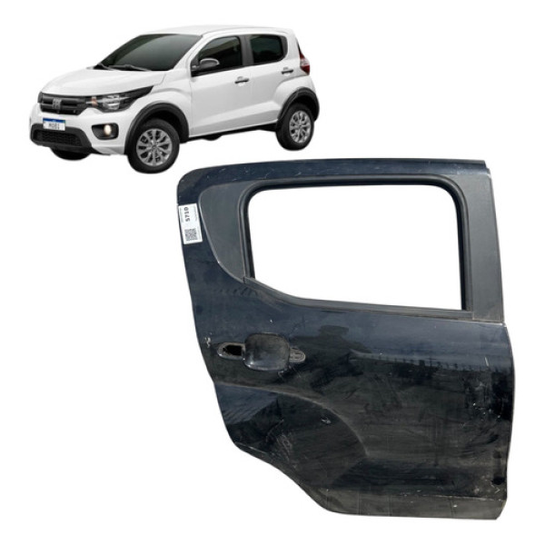 Porta Traseira Direita Fiat Mobi 2016 2017 2018 2019 2020 Traseira Direita Preta