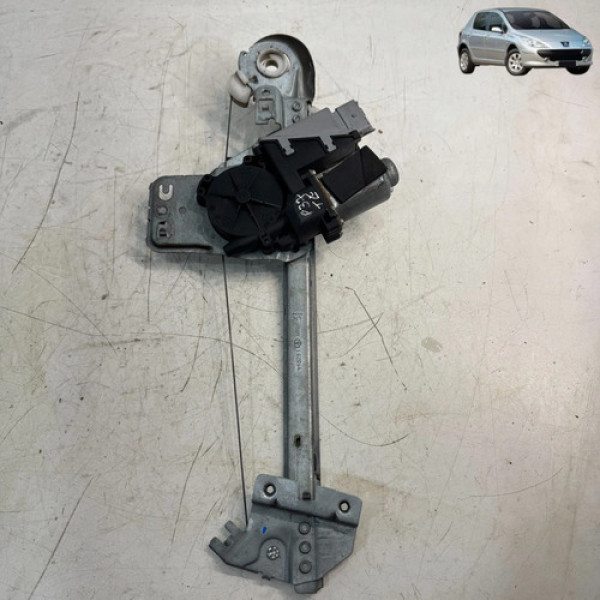 Máquina Vidro Porta Traseira Esquerda Peugeot 307 2009 2012