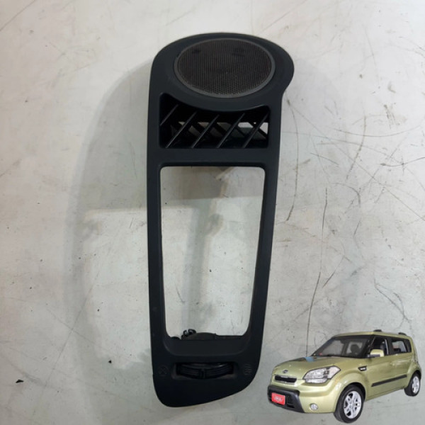 Moldura Som Painel Direito Kia Soul 1.6 2009 A 2012 Manual Preto