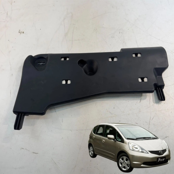 Acabamento Interno Painel Inferior Honda Fit 2009 A 2014 Preto Animal Print