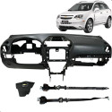 Kit Airbag Captiva 2009 2010 2011 2012 Sem Módulo Preto