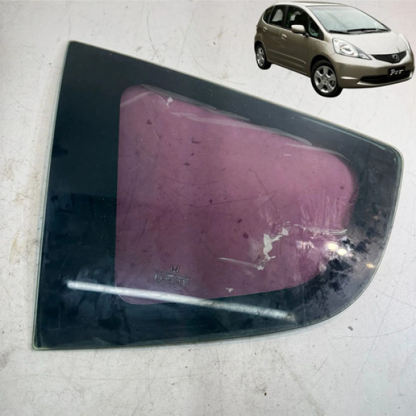 Vidro Vigia Honda Fit 2009 A 2014 Traseiro Esquerdo Original