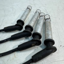 Kit 4 Cabo Vela Ignição Chevrolet Onix Prisma 1.0 2013 2019 Preto