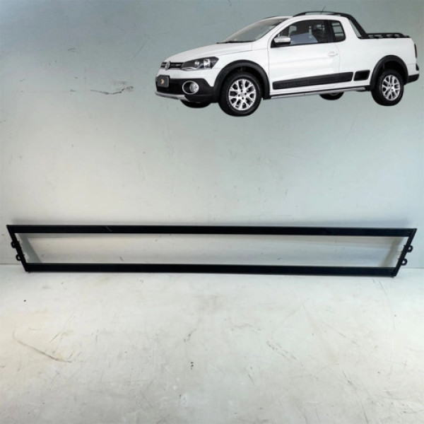 Grade Proteção Vidro Traseiro Volkswagen Saveiro 2014 A 2015 Preto