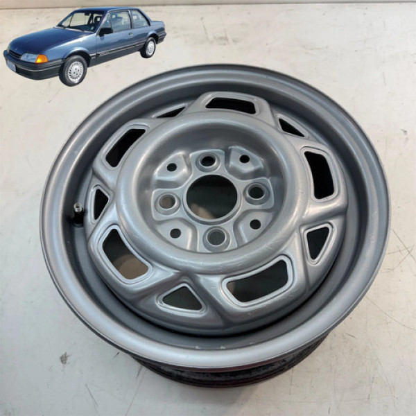 Roda Ferro Aro 13 Chevrolet Monza 1990 1991 1993 Original Cinza