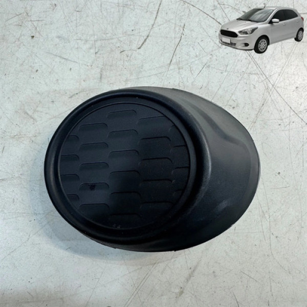 Grade Farol Milha Ford Ka 2015 A 2018 Direita Original Preto Ambos Lados
