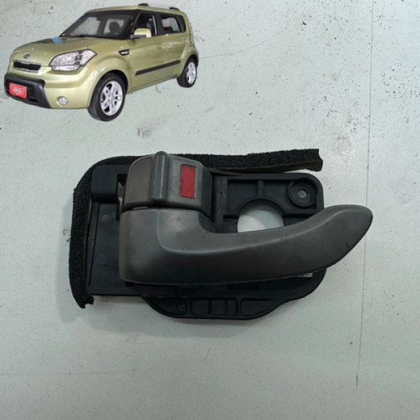 Maçaneta Porta Traseira Esquerda Kia Soul 1.6 2009 A 2012 Preto Traseira