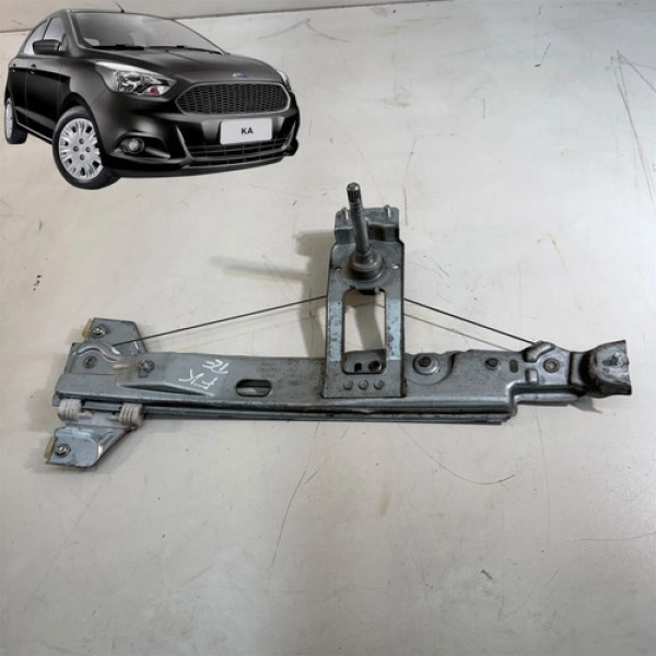 Maquina Vidro Manual Ford Ka 2015 A 2018 Traseira Esquerda
