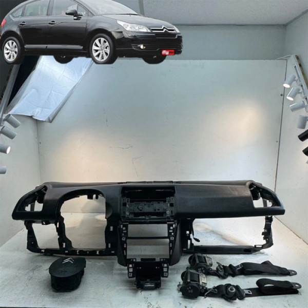 Kit Airbag Citroen C4 Pallas Vtr 2008 2009 2010 2011 2012 Preto