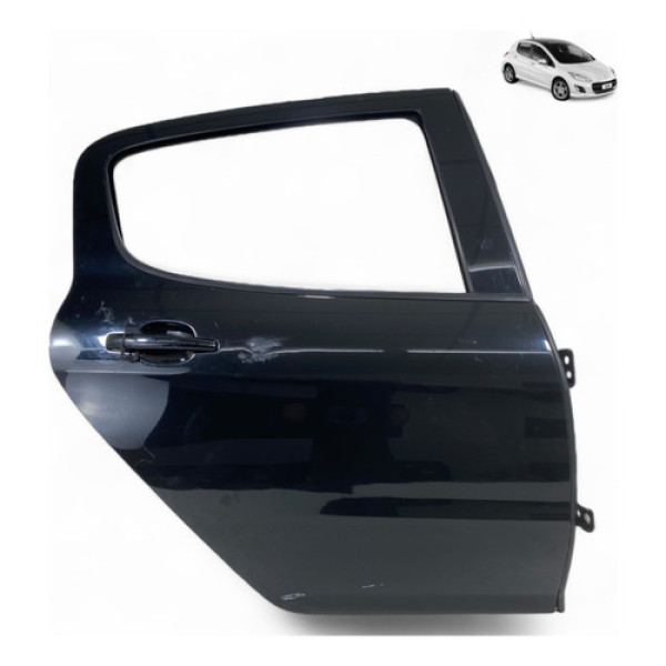 Porta Traseira Direita Peugeot 308 2011 2012 A 2016 Traseira Direita Preto