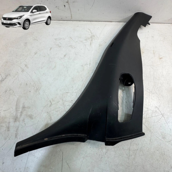 Soleira Porta Branco Traseiro Direito Fiat Argo 2018 2021 Preto