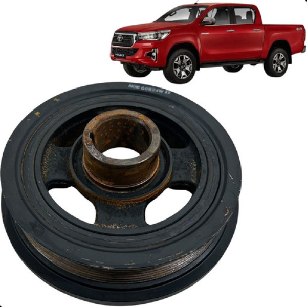 Polia Virabrequim Toyota Hilux 2.8 2021 2022 2023 2024