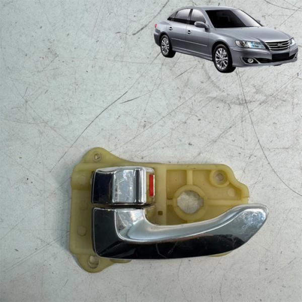 Maçaneta Porta Traseira Esquerda Hyundai Azera 2007 2010 Cinza Traseira