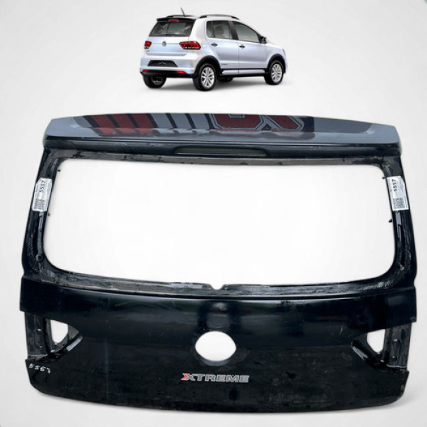 Tampa Traseira Porta Malas Volkswagen Fox 2015 A 2022 Preto