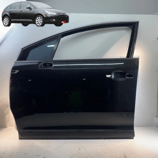 Porta Dianteira Esquerda Citroen C4 2008 2009 2010 A 2013 Dianteira Esquerdo Preto