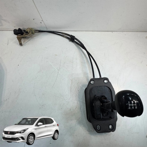 Alavanca De Câmbio Fiat Argo 1.0 3cc 2018 2021 Cabo Completo Preto