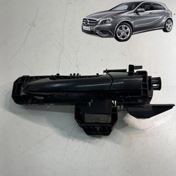 Maçaneta Porta Mercedes A200 2014 A 2017 Traseira Esquerda Preto Traseira