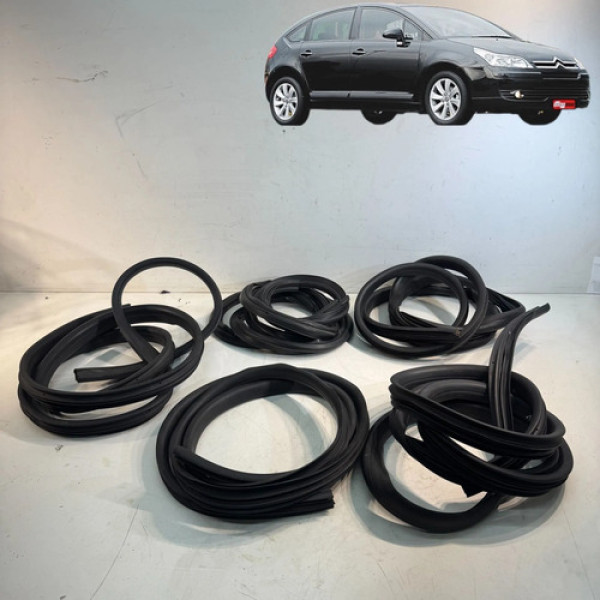 Kit Borrachas Porta Porta Malas Citroen C4 Hatch 2009 A 2013