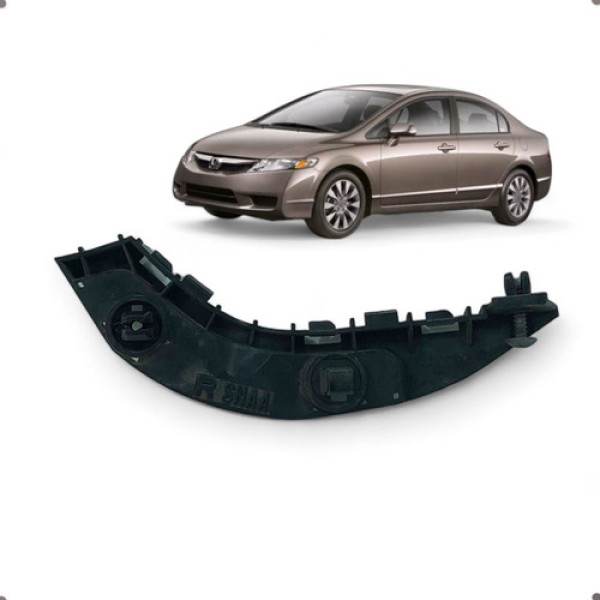 Guia Parachoque Dianteiro Direito Honda Civic 2007 A 2011 