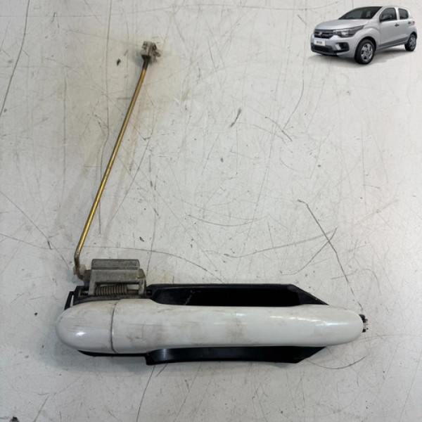 Maçaneta Externa Fiat Mobi 2017 2023 Porta Dianteira Direita Branco Dianteira