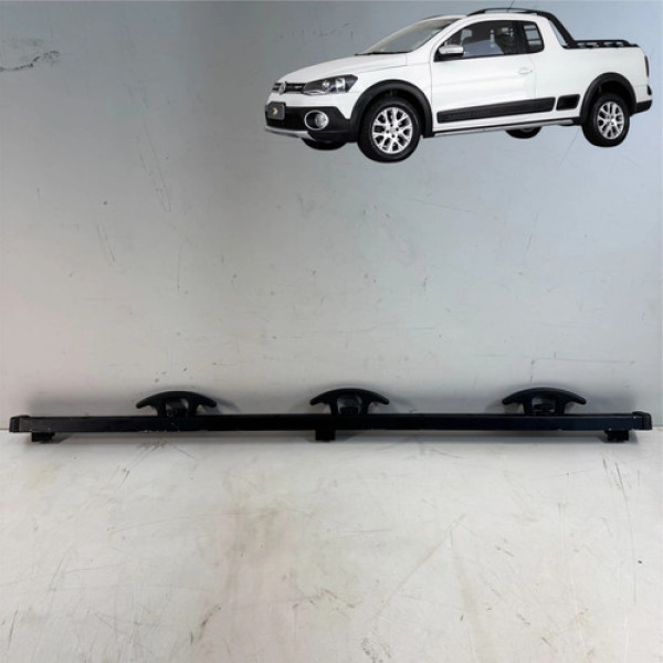 Trilho Guia Direito Caçamba Volkswagen Saveiro 2014 A 2015 Preto