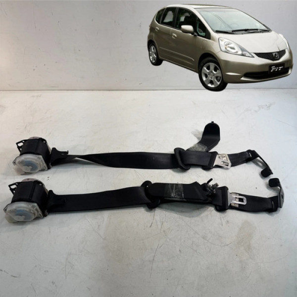 Cinto Traseiro Honda Fit 1.5 2009 2010 2011 2012 A 2014 Par
