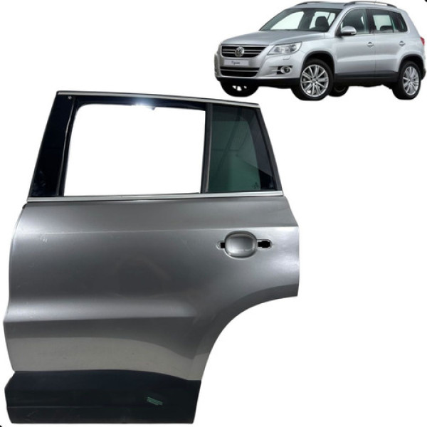 Porta Traseira Esquerda Tiguan 2009 2010 2011 2012 2013 2016 Traseira Esquerdo Cinza