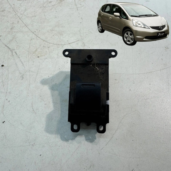 Botão Comando Vidro Traseiro Esquerdo Honda Fit 2004 A 2014 Preto