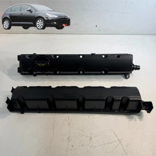 Tampa Cabeçote Válvulas Admissão Citroen C4 2.0 2008 2013 Preto