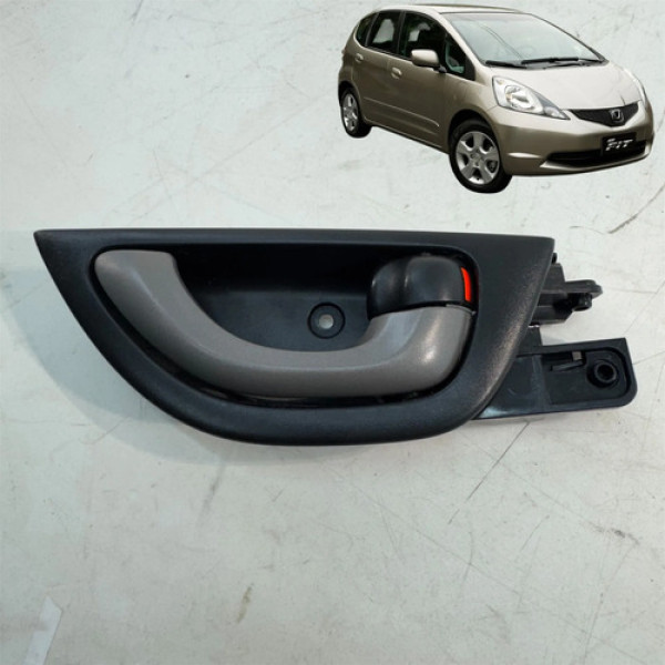 Maçaneta Porta Traseira Direita Honda Fit 1.5 2009 A 2014 Preto Traseira