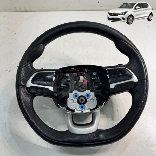 Volante De Direção Fiat Argo Cronos 2018 A 2022 Original     Preto