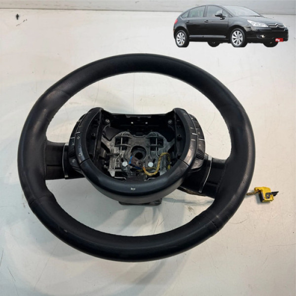Volante Direção Citroen C4 2009 2010 2011 2012  Original Preto
