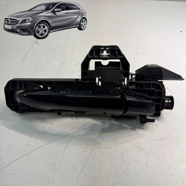 Maçaneta Porta Mercedes A200 2014 A 2017 Traseira Direita Preto Traseira