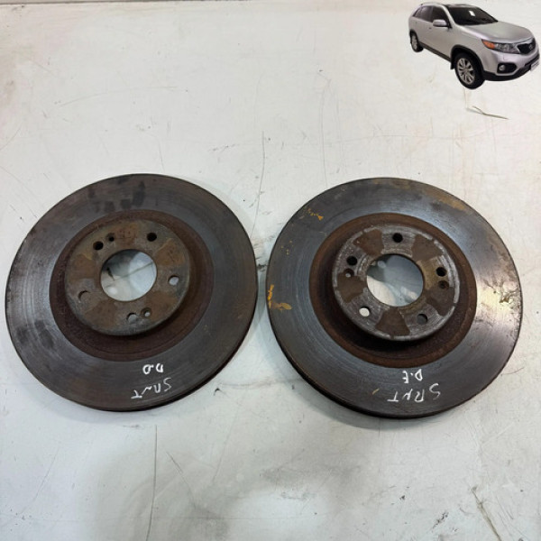Par Disco De Freio Dianteiro Kia Sorento 2.4 2011 A 2013